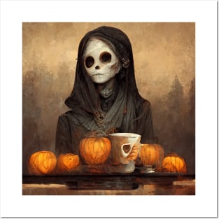 Halloween Coffee Posters and Art